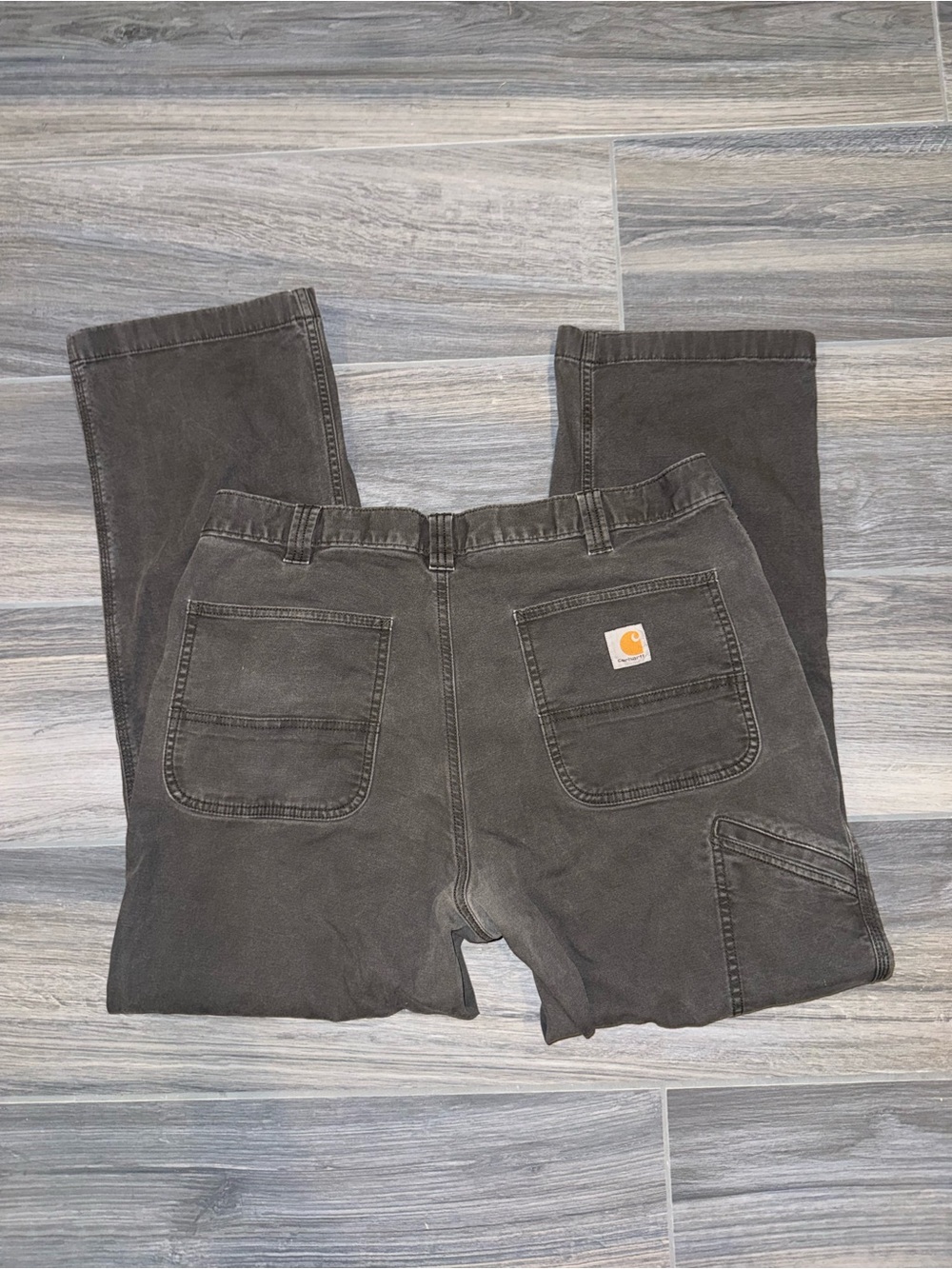 Carhartt Men's Dark Gray Cargo Work Pants